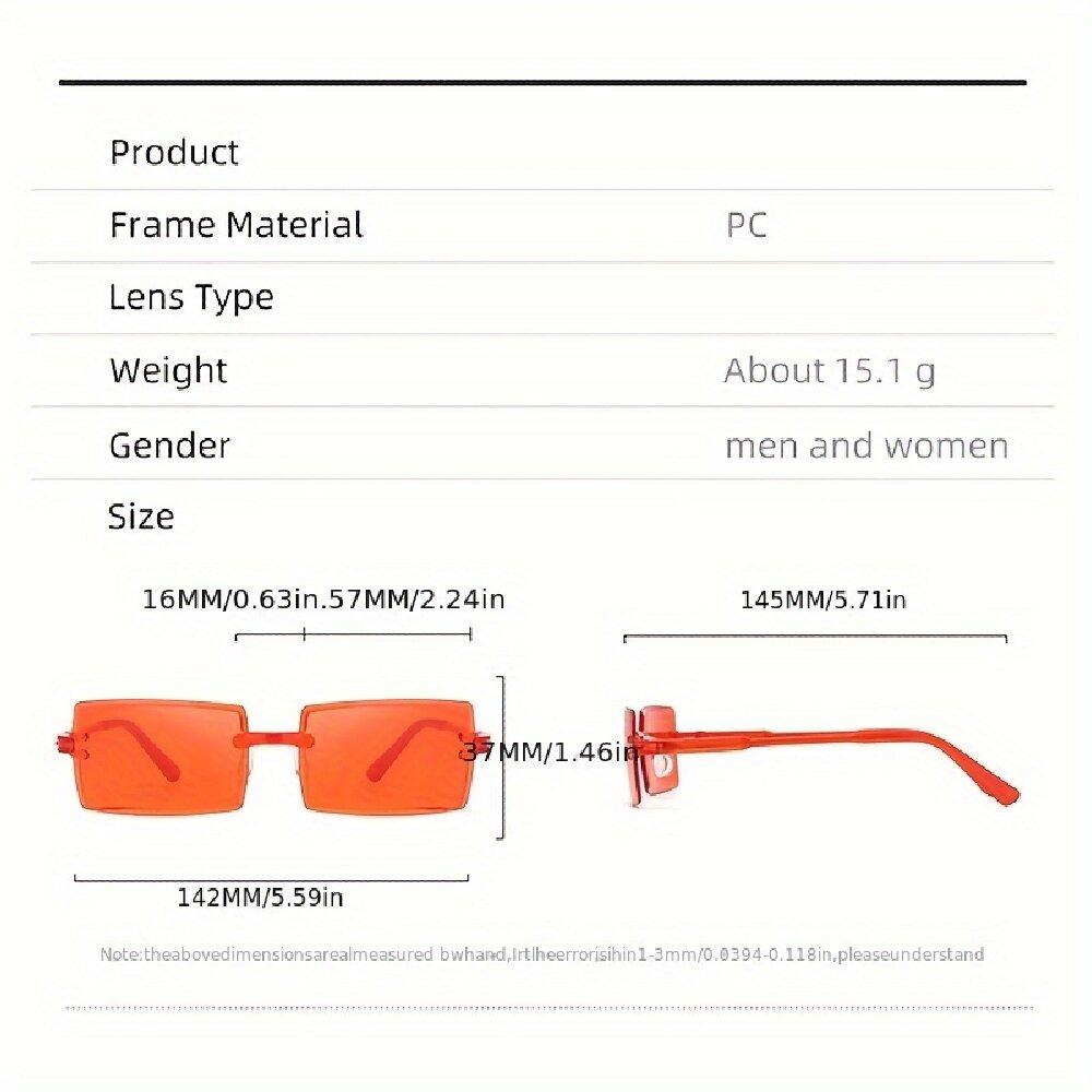 20PCS Retro Sunglasses Women Brand Designer Fashion Rimless Gradient Sun Glasses Shades Cutting Lens Ladies Frameless Eyeglasses