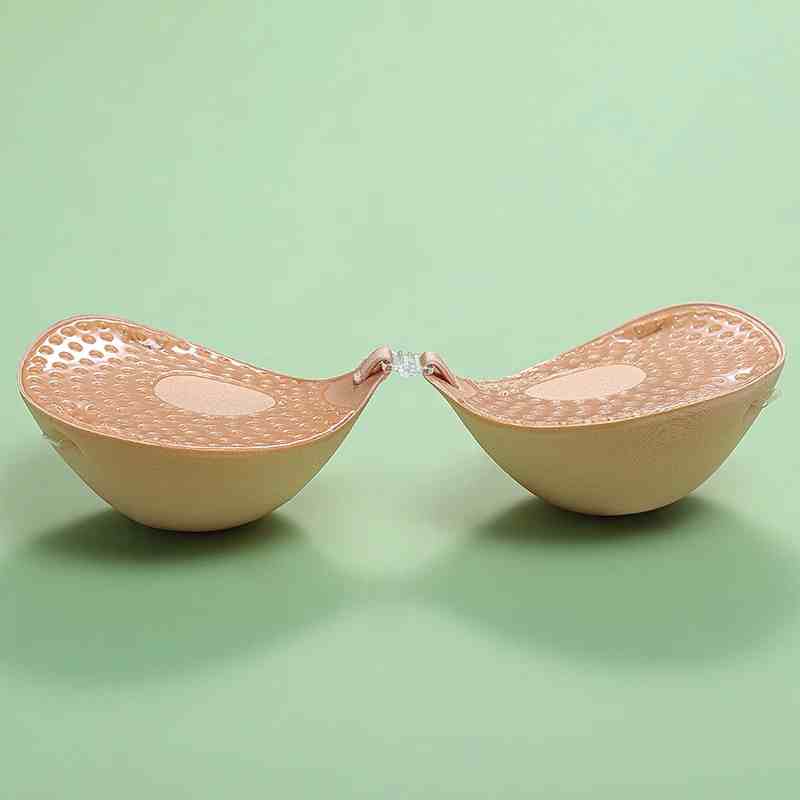 5cm Thick Breathable Adhesive Bra Silicone Nipple Tape Front Push Up Bra Reusable Invisible Strapless Chest Sticker