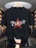 Men's Retro The Clash Band Printed T-shirt - Band Theme T-shirt Printed Casual Round Neck Short Sleeve Design - Men's Summer ...