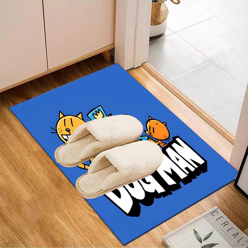 Dog Man And Friends Adventure Rug Office Floor Mat - Machine Washable for Bedroom, bedroom, livingroom, Room Decor Fan Gifts Christmas
