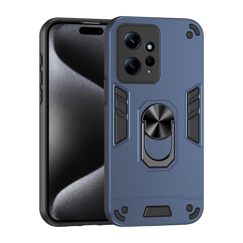 Für Xiaomi Redmi Note 12 4G Hülle Kameraobjektiv Stoßfest Panzer Funda Für Redmy Note 12 Note12 4G Magnethalter Ring Schutzhülle