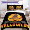 Halloween Bedding Set Breathable Duvet Cover with Pillowcases Decorative Bed Linen for Bedroom Home Decoration Birthday Gift