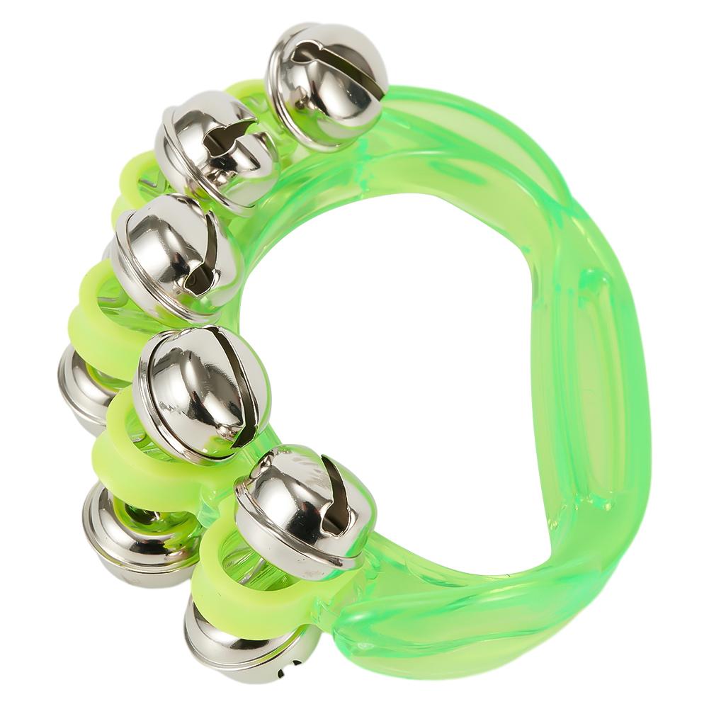Jingle Rattle Sleigh Bells Handbell Percussion Musical Instrument Education Toys Education Toy Transparent