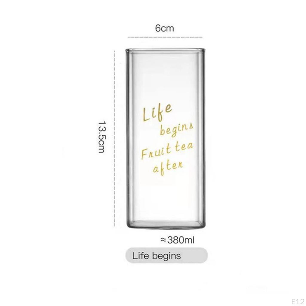 Drinking Glasses Glass Can Transparent Cups Tumbler for tea Party Home