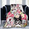 1pc Kuromi and Friends Soft Throw Blanket, Decorative Blanket, Living Room, Travel, Camping, Car Blankets, Beach, Office Naps, Perfect Gift for Birthd