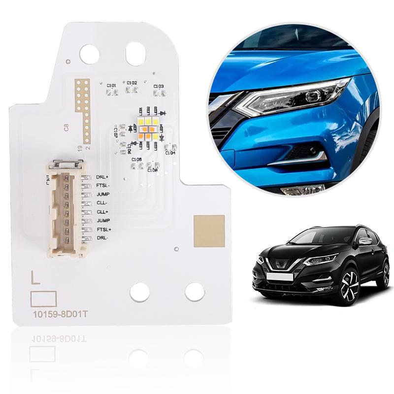 Auto White Angel Eyes Daytime Running Light Module Chip For Nissan Qashqai J11 2017 2018 Headlight DRL Boards