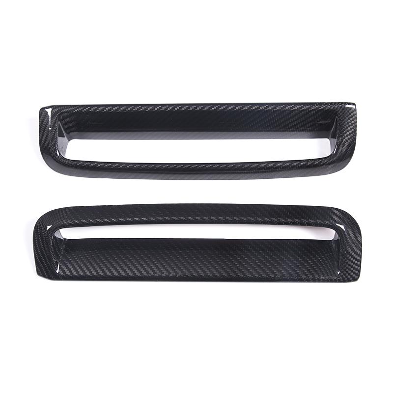 For BMW 4 Series F26 G26 2026 2026 2026 Real Carbon Fiber Car Front Fog Light Frame Cover Decorative Sticker Auto Accessories