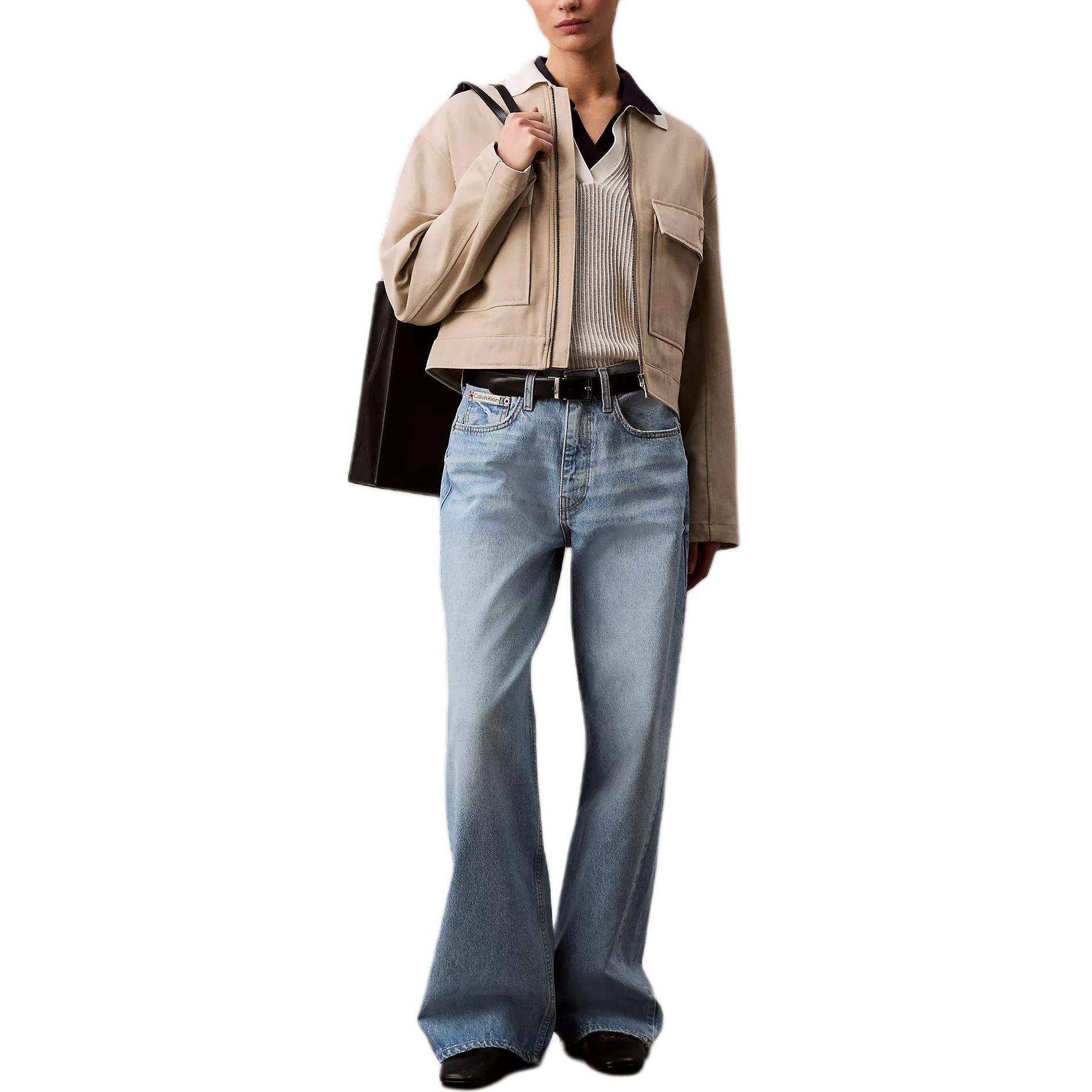 

Calvin Klein Повседневная Свободная Удобная Однотонная Куртка с Длинным Рукавом Женские куртки Хаки Серый 47B512G-231 XS