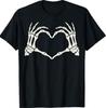 Skeleton Hands Heart Sign Halloween T-Shirt