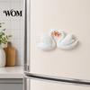 Swan Shape Decor Couple Refrigerator Magnet, 3D Resin Fridge Heavy Duty Magnets Decorative Magnet for Whiteboard Locker Door