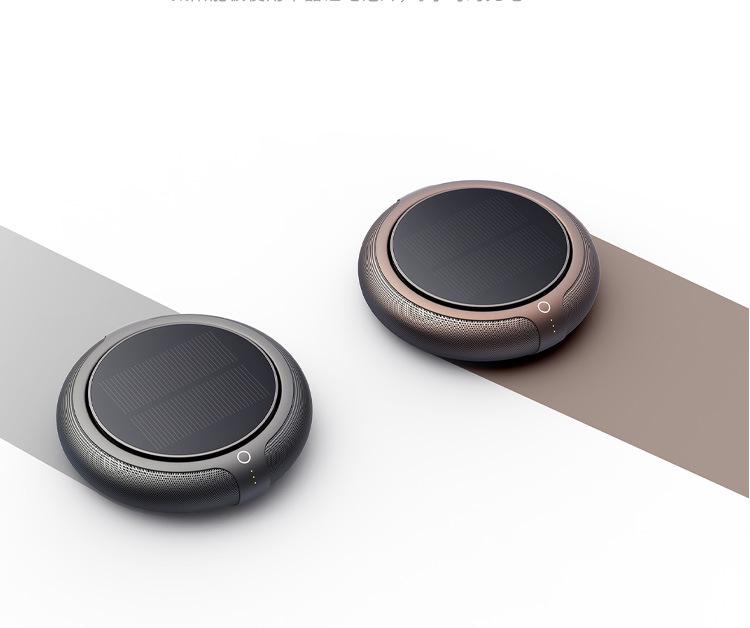 Solar-Powered Wireless Car Air Freshener and Purifier