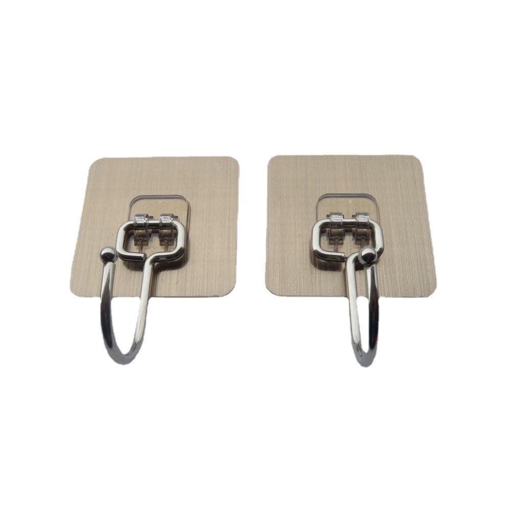 Seamless High-Quality Stainless Steel Adhesive Hook for Bathroom and Door - No Drilling Required