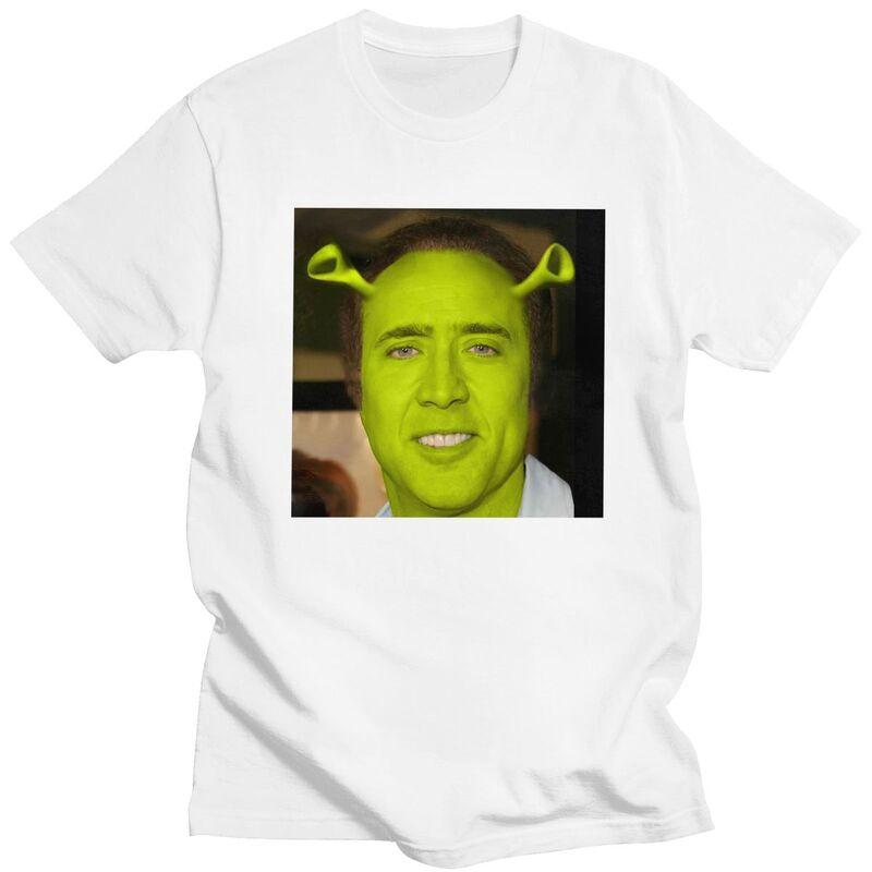 

Custom Nicolas Cage Meme T Shirt for Men Tshirt Fashion Tee Short Sleeves T-shirts Loose Fit Clothing Gift - Men s Summer Cot... S разноцветный