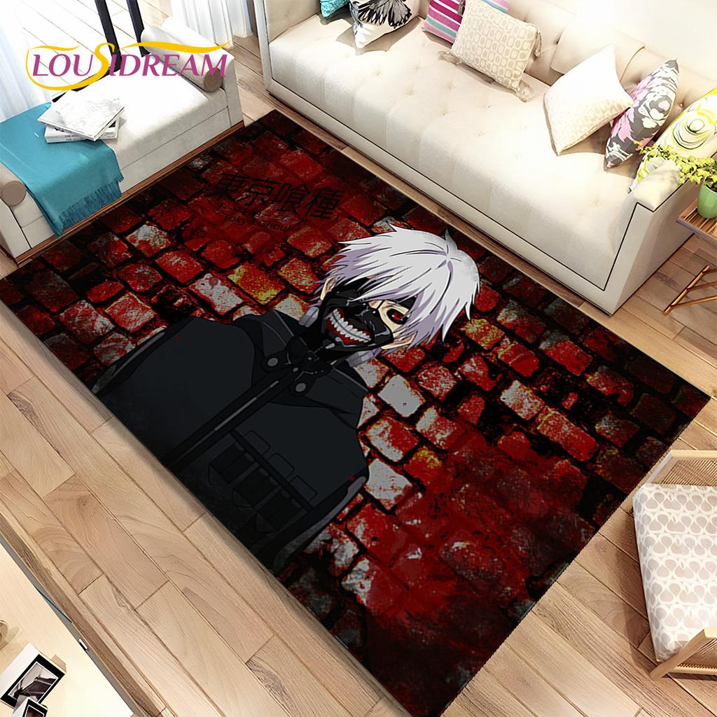 Japan Anime Tokyo Ghoul Cartoon Area Rug,Carpet for Home Living Room Bedroom Sofa Doormat Kitchen Decor,kids Non-slip Floor Mat