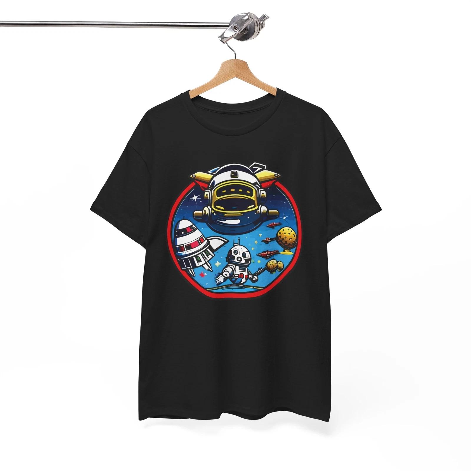 Futuristic Space T-Shirt | Sci-Fi & Galactic Adventure Tee S