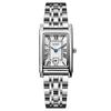Creative Independent Second Hand Light Luxury Roman Scale Small Square Plate Waterproof Quartz Stainless Steel Retro Women'S Watch