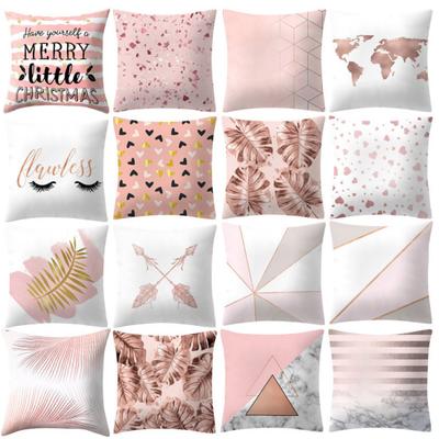 Geometric Pattern Heart Cushion Throw Pillow Case Sofa Cover Bed Car Cafe Decor