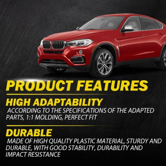 3X Inner Door Panel Handle Pull Trim Cover Black For 2014-18 BMW X5 F15 X6 F16 K