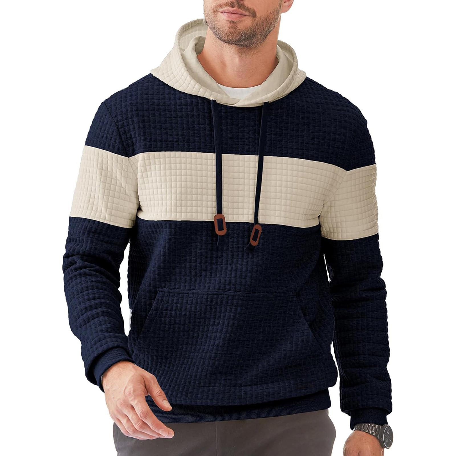 

Спортивный костюм с капюшоном, унисекс, одежда для бега, пуловер с длинными рукавами, толстовка с капюшоном XL тёмно-синий