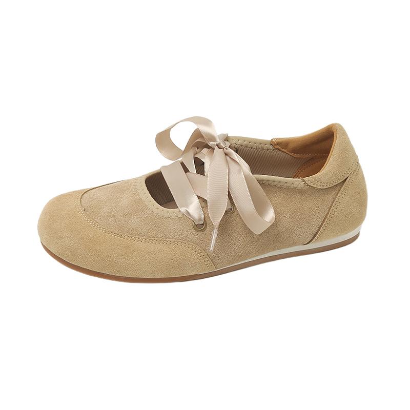 Flats Women's Sport Shoes Autumn 2025 Running Sneakers Woman Walking Lace Up Loafers Shoes Suede Casual New Zapatillas De Mujer