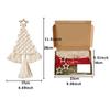 Bohemian Kwastjes Design Kerstboom Macramé DIY Kit Katoenkoord Handgeweven Kerst Wandkleed Materiaalpakket Rood/Groen/Wit