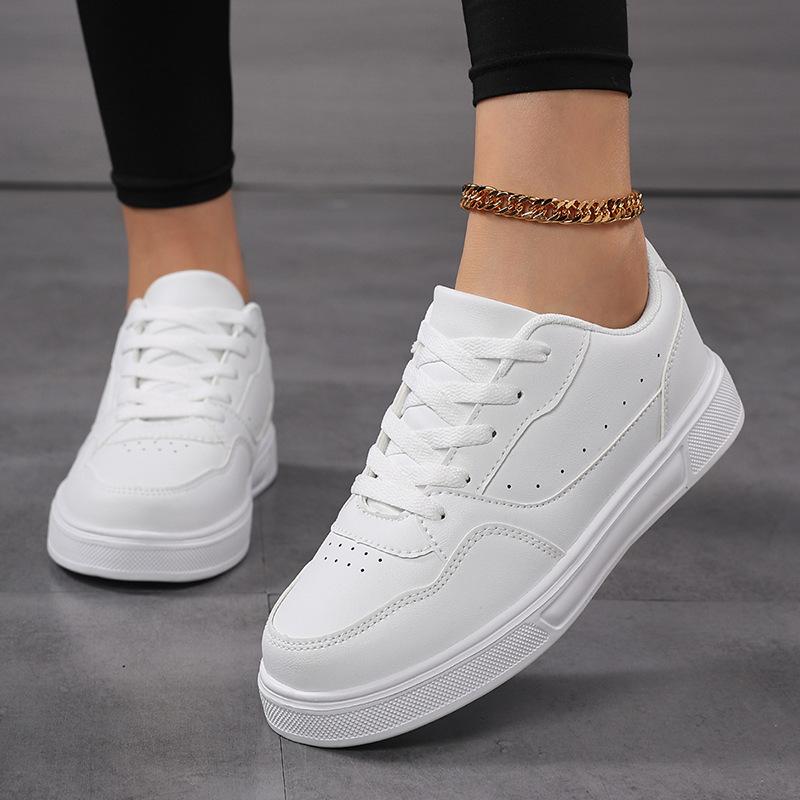 Autumn White Shoes Cross-border Large Size Couple Shoes Casual Sports Board Shoes Tide