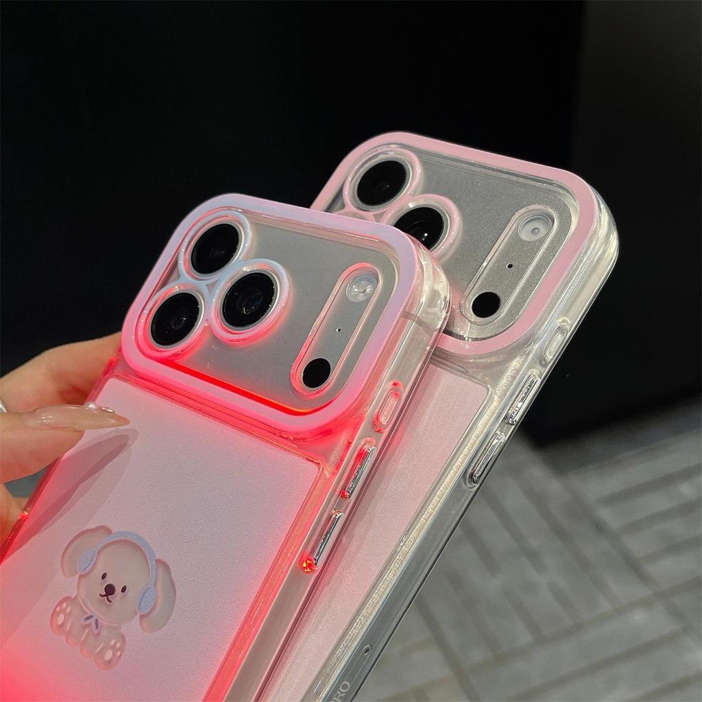 Cartoon Flashing Dog Case for iPhone 14/13/12/11 & 17/16/15 PROMAX