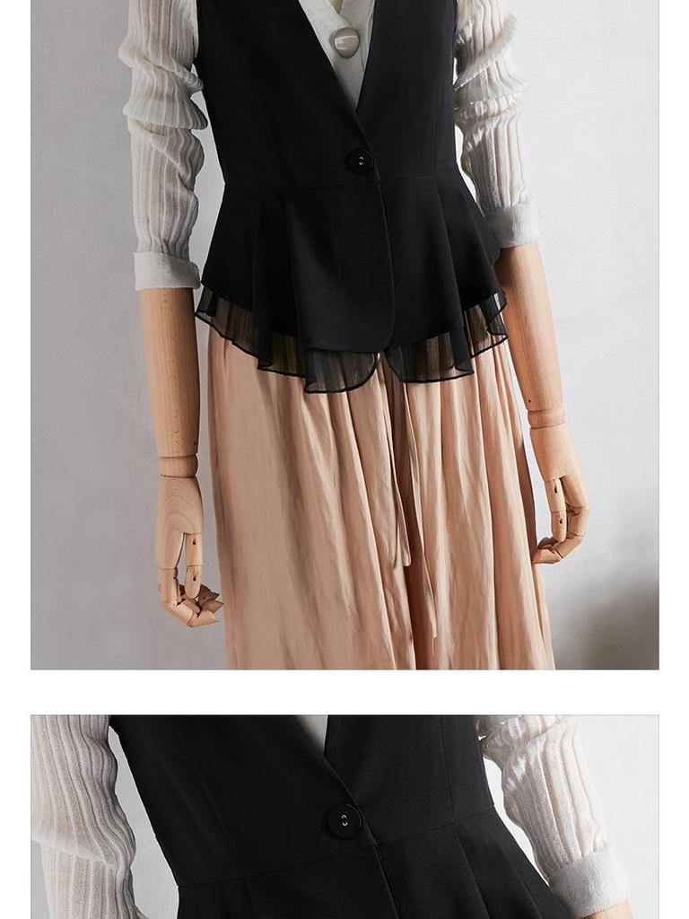 Vestă Scurtă din Șifon pentru Femei Fără Mâneci 2025 - Top Stratificat Lejer