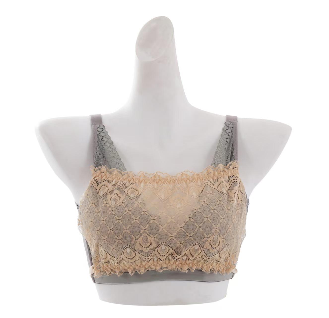 

Бесплечий кружевной бандо для груди с фальшивым воротником V-образного выреза One Size