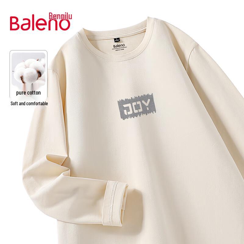 Baleno Men s JPB Letter Heavyweight Cotton Long Sleeve T-Shirt 2XL