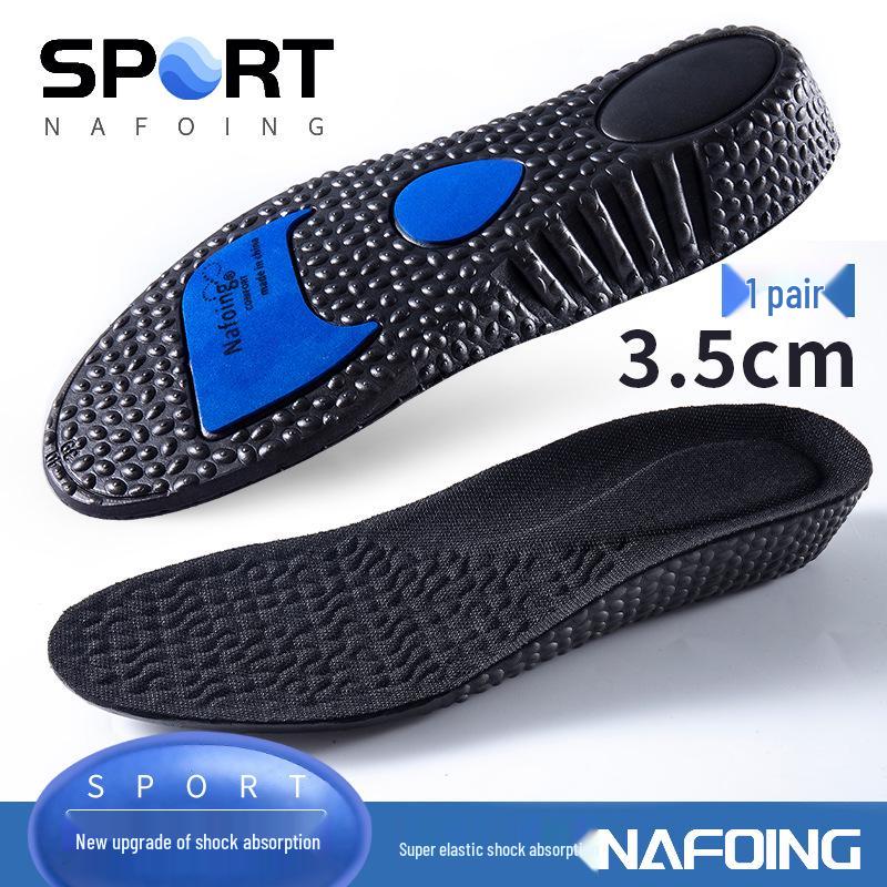 EVA Air Cushion Height Increasing Insoles: Soft, Breathable, Shock-Absorbing, Sweat-Wicking, Odor-Resistant for Men.