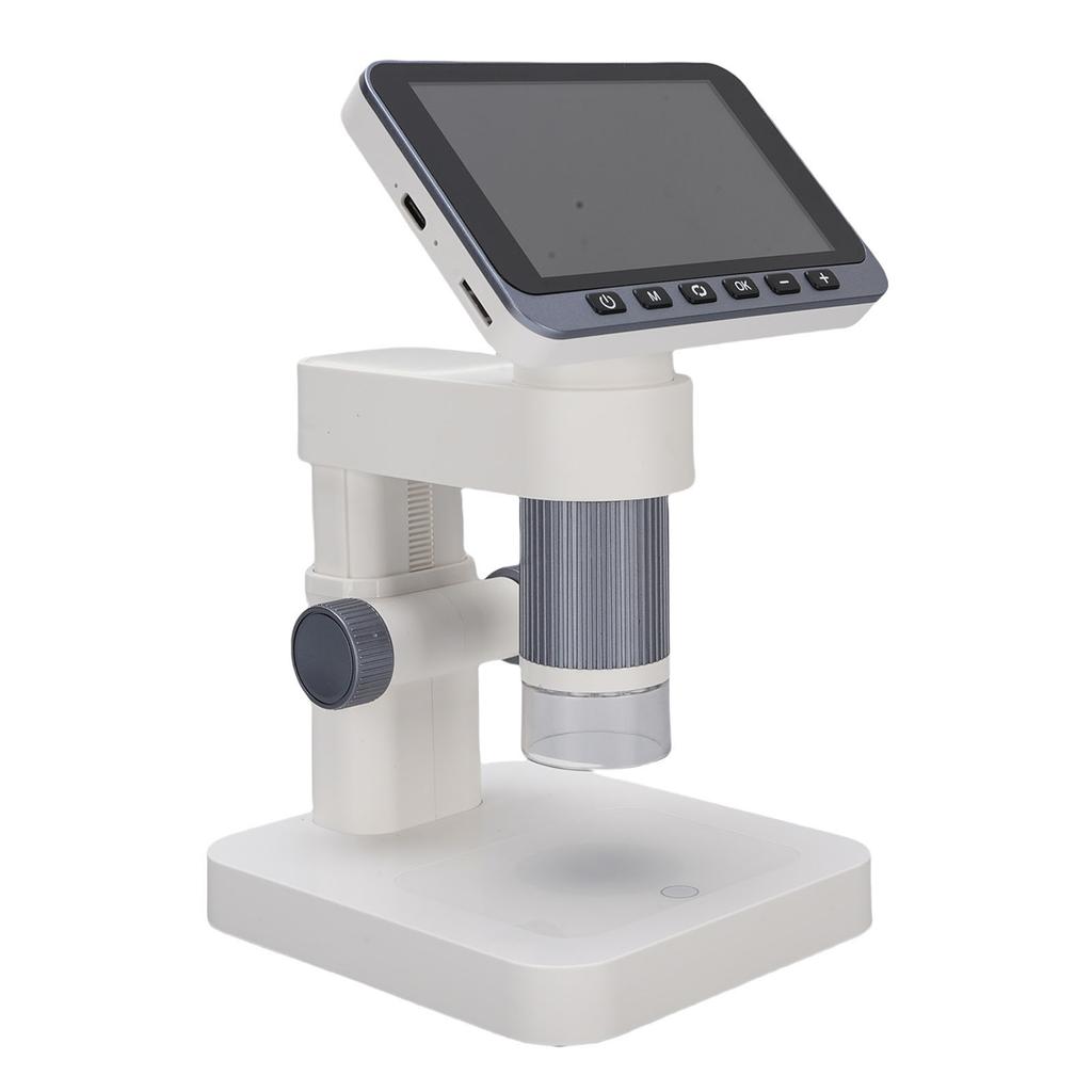 Electronic Microscope with 8 LED Lights 12MP 4.5 Inch Screen 5-32X Magnification Digital Magnifying Glass