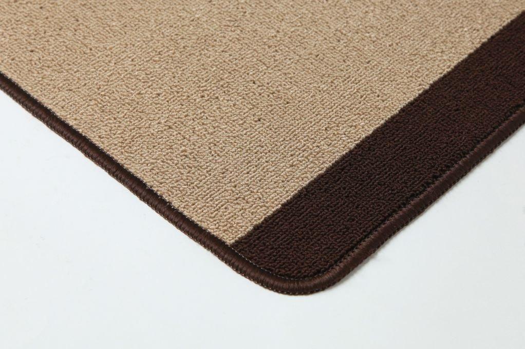 IKEHIKO Pirene Kitchen Mat, Beige, Approx. 67 x 180cm, Non-Slip, Washable, Simple Design #2025110