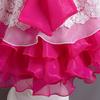 Girls Bow Flower Wedding Party Birthday Party Tutu Dress Stage Performance Costume