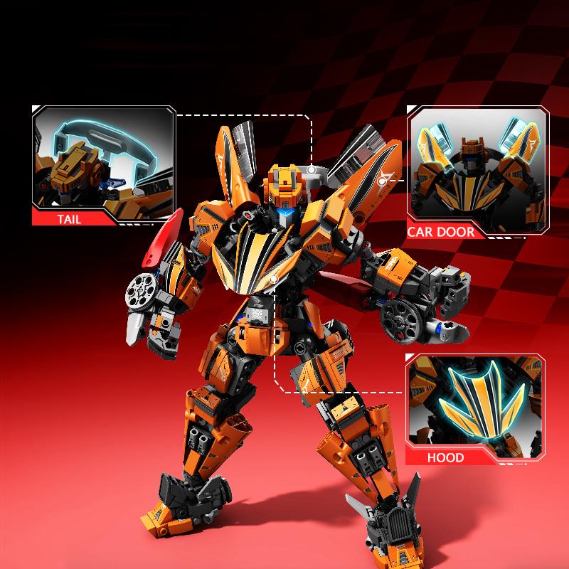 SEMBO BLOCK  672pcs Robo Suit Series Car Deformation Model Assembly Building  Block Bricks Kids Toys for  Boys Christmas  Gifts