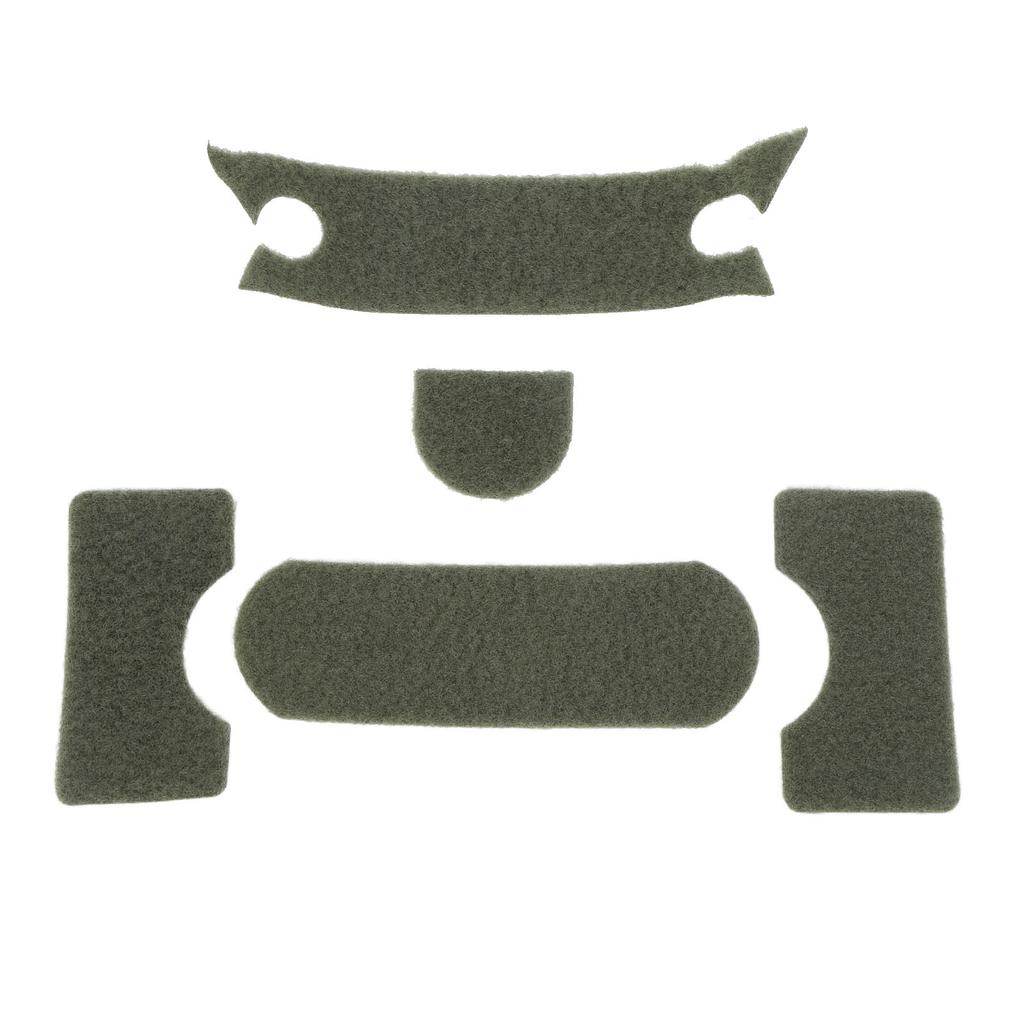 5 Stück Klettverschluss für Helm Universal DIY Verdicken Grün Helm Klettverschluss Set für MICH