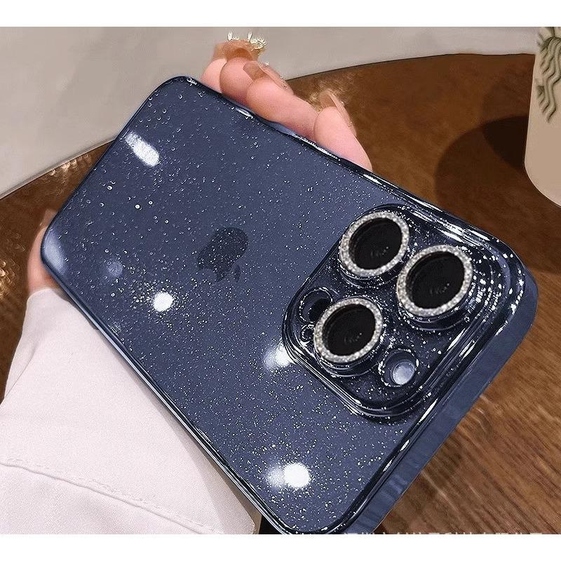 IPhone16 Starry Sky Glitter Phone Case Electroplated Tpu Soft 15, Suitable for Apple 14pro Full Anti-drop Protective Case