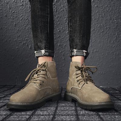 Fashion British Classic Retro Style Leather Boots New Boots for Men's Fashion Casual High Quality Leather Men's Ankle Thick Soled Boots