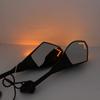 2 Stücke Motorrad Lenkerhalterung Rückspiegel Mit LED-Blinker Für Honda CBR 900 929 954 900RR