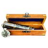 35.56 Cm Working Telescope with Wood Box Engraved Spyglass Pirate Telescope Brass Telescope Anniversary Gifts For Husband Boating Gift