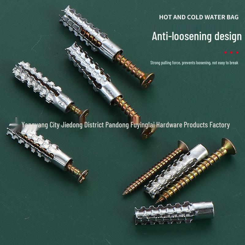Serrated Wall Gecko Expansion Bolt with Anti-loosening for Cement and Lightweight Hollow Brick
