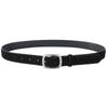 Square Buckle Suede Belt Maillard Trouser Decoration Elegant Pu Waistbands  Female/Girls