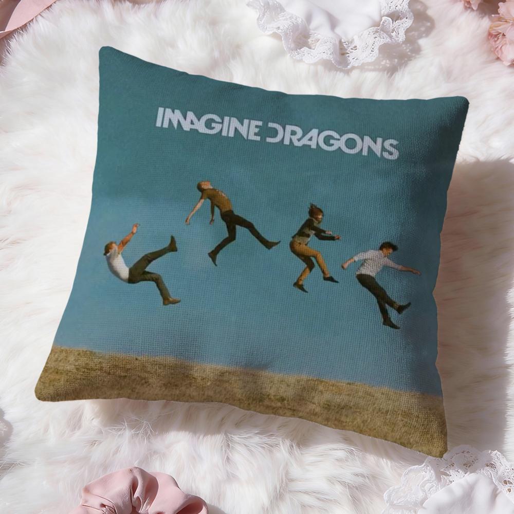 Band I-Imagine DragonsS Cushion Cover Premium Comfort Reversible Pillow Cove -Two in One Design for Any Room & Car Interior