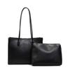 Solid Color Fashionable New Mother and Child Bag Pu Large Capacity Shoulder Casual Armpit Bag Tote Bag