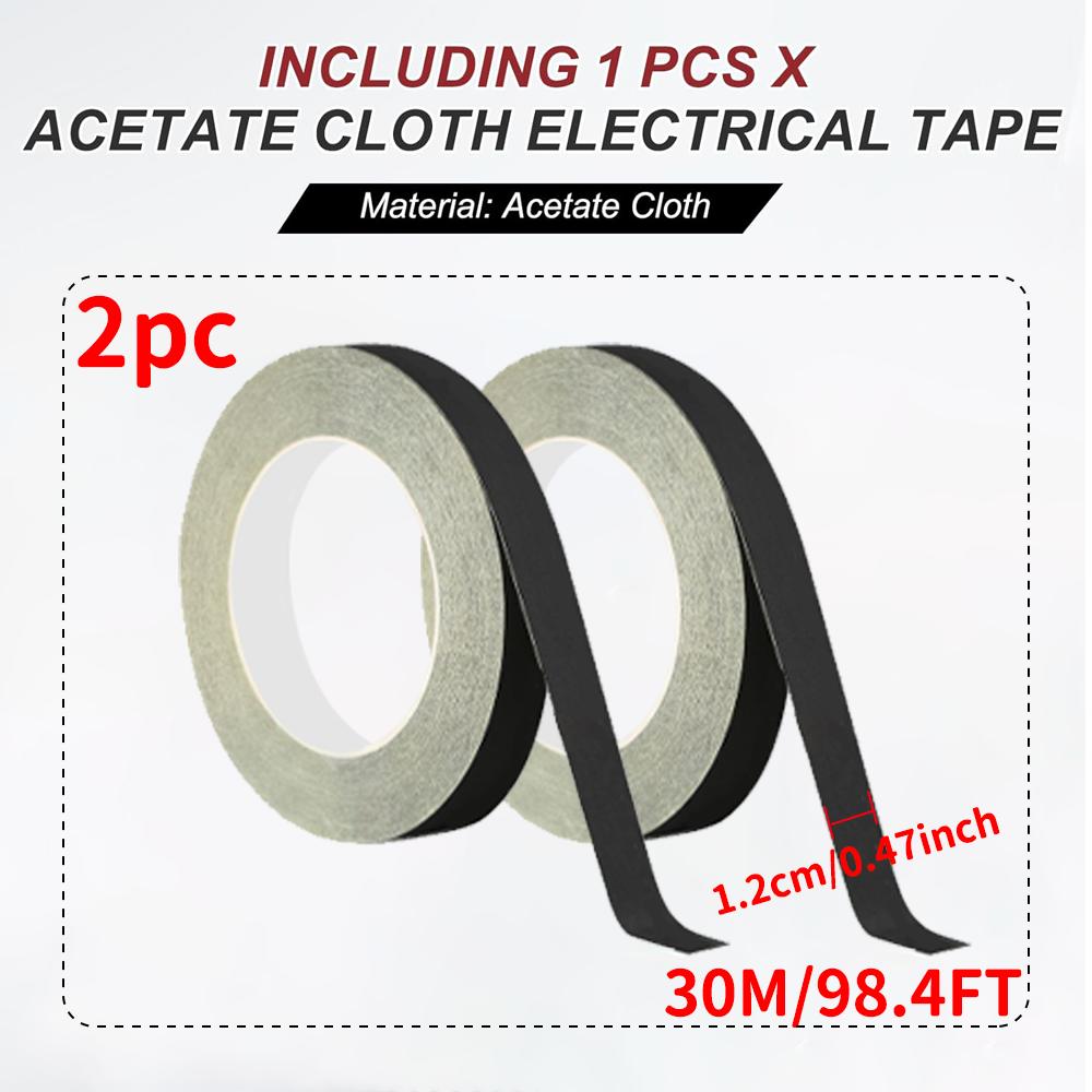Högtemperaturbeständig Acetat Tejp Svart Isolerande Tejp för Elkablar och LCD-skärmsfästning