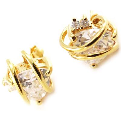 [D7932] - White Gold Plated 'Passion' Earrings