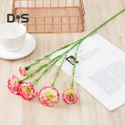 Künstliche Blume, 1 Zweig, realistisch, pflegeleicht, 5 Gabeln, schöne romantische Hochzeit, künstliche Nelke, Partyzubehör