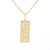 European and American 18k 100 US Dollar Bill Necklace Stainless Steel Color Retaining Jewelry Fashionable Light Luxury Pendant