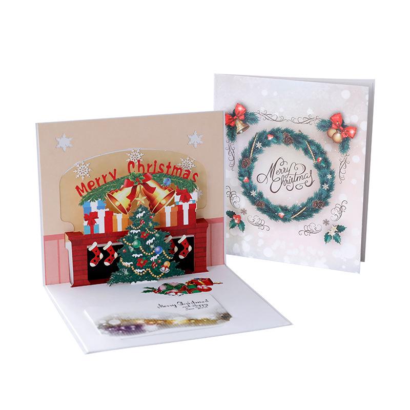 3D Christmas Tree Pop-up Card: Handmade Holiday Greeting with Creative Paper Sculpture