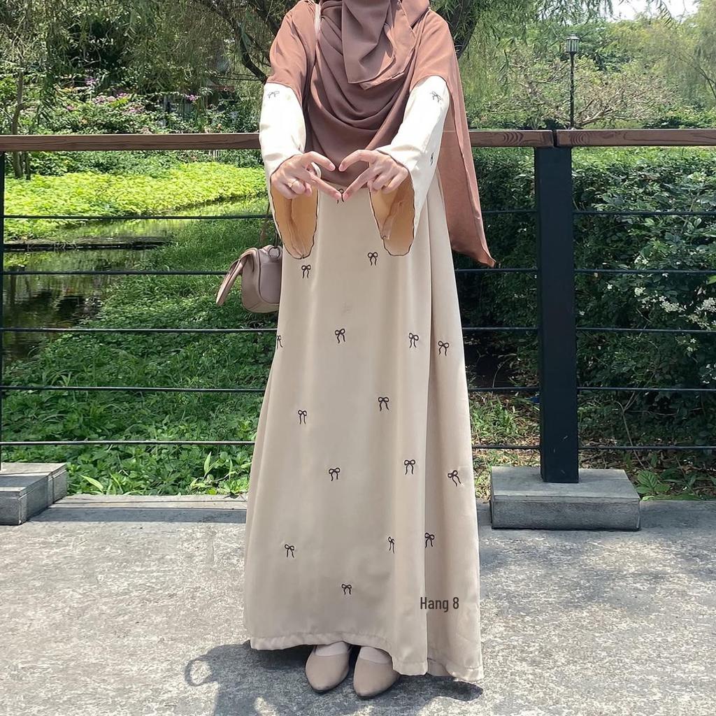 Loriya 2025 Middle East Bow Embroidered Dress LR1000
